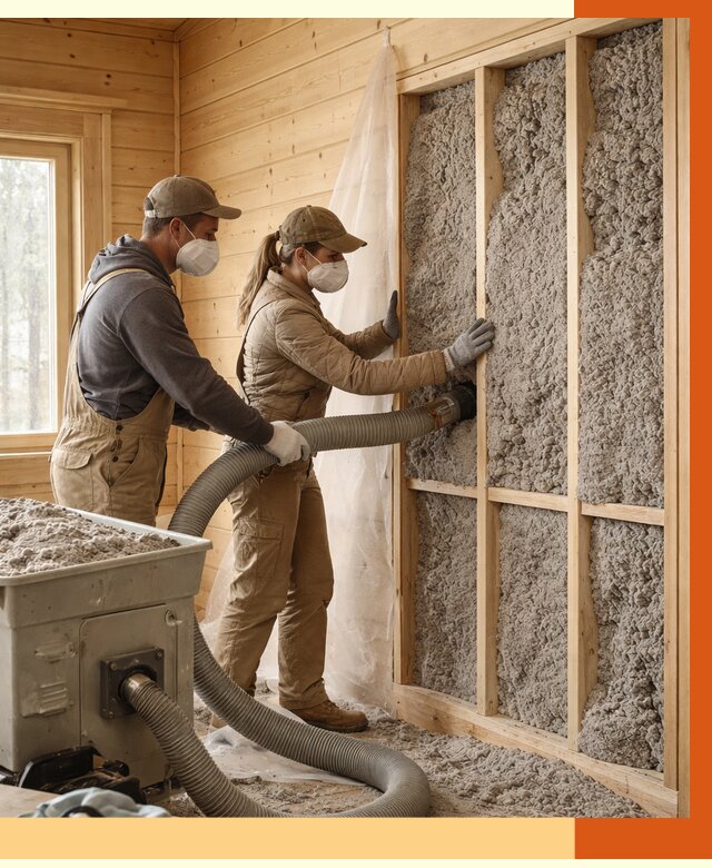 Утепление дачного дома эковатой в Тулуне от 1565 руб./м2 — комплексно, ТепломастерТлн