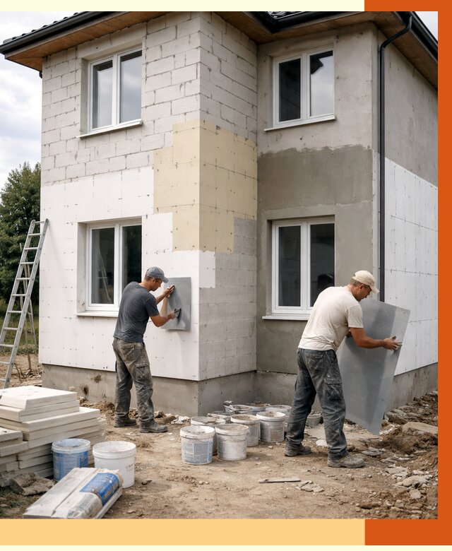 Утепление дома из газобетона в Тулуне от 4532 руб./м² — заказать у ТепломастерТлн